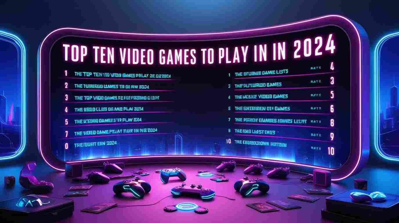 An image of The Top Ten Video Games You Have to Play in 2024